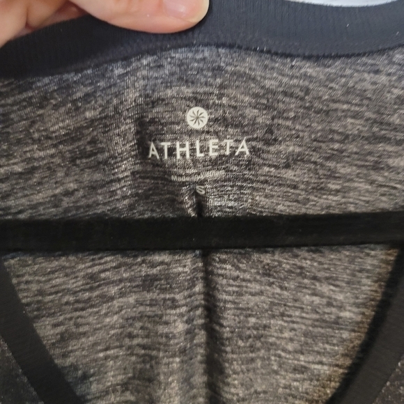 ATHLETA GRAY HIGH LOW DRESS, SZ  SMALL, CUTE & COMFY - Picture 3 of 5